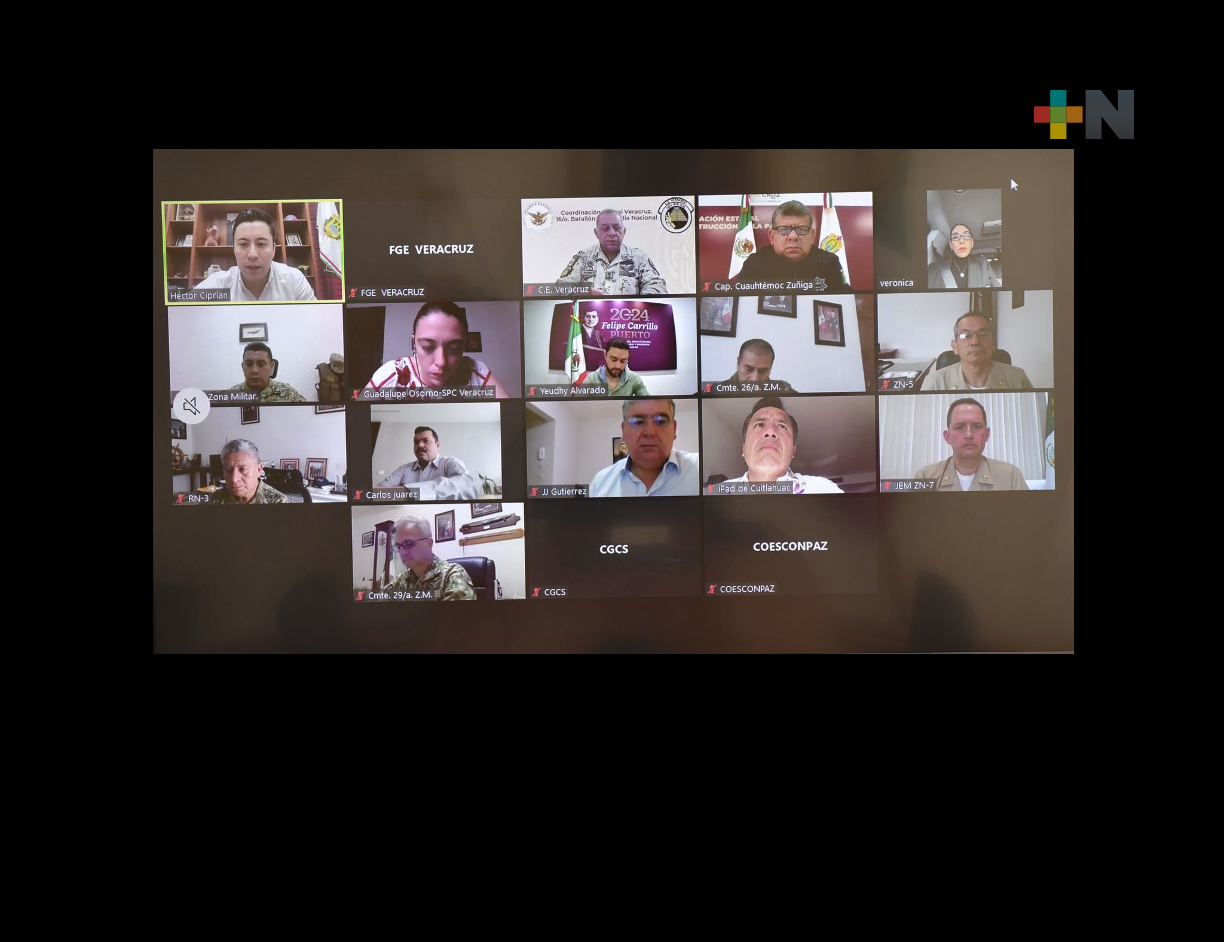 FGE participa de manera virtual en la Mesa para Construcción de la Paz